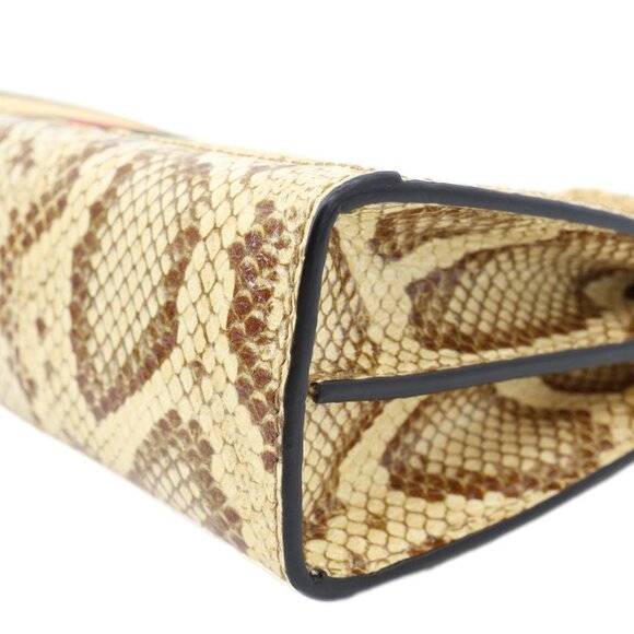 Gucci Ophidia Small Raffia Elaphe Chain Shoulder Bag Beige 503877 - Picture 9 of 13